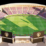 Modular Cricket Arena Stadium 3D Environment with Props