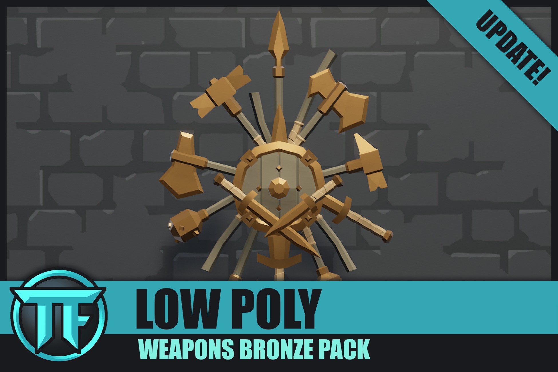 LOW POLY - Weapons Bronze Pack
