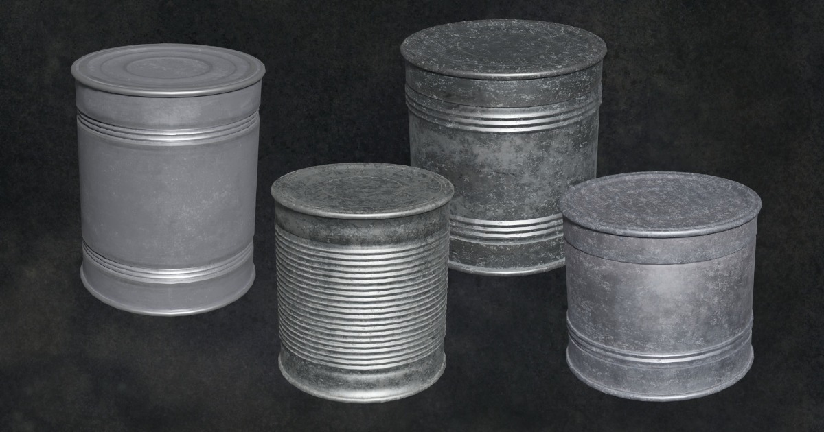 Cans Containers Series Robusta SafeSeal G2 - N1 - 4 | 3D Food | Unity ...