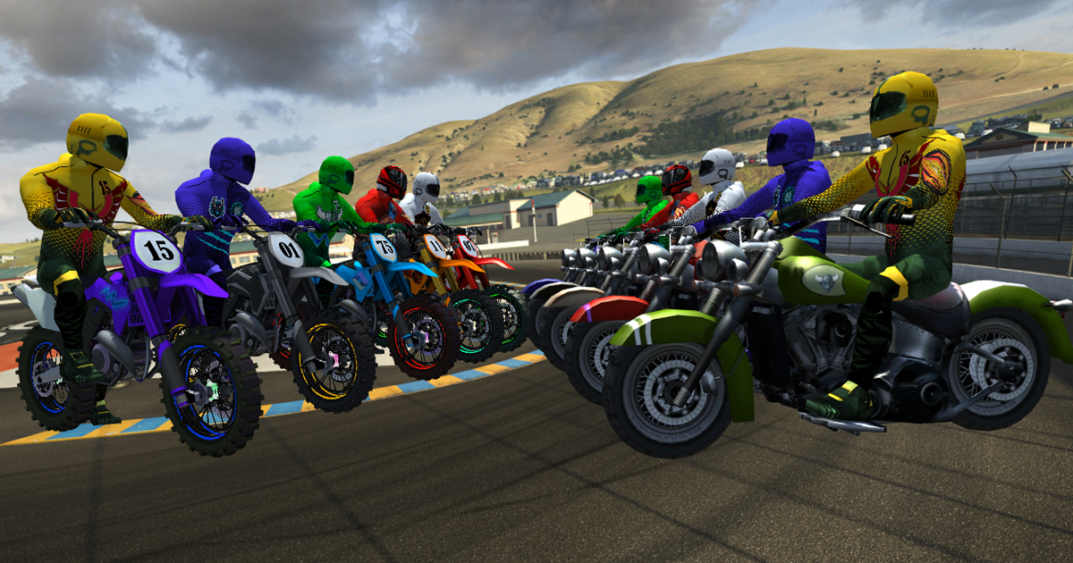 Unity Rides Vector Low Poly Bikes With Rider Pack-2 | 3D Vehicles | Unity Asset Store