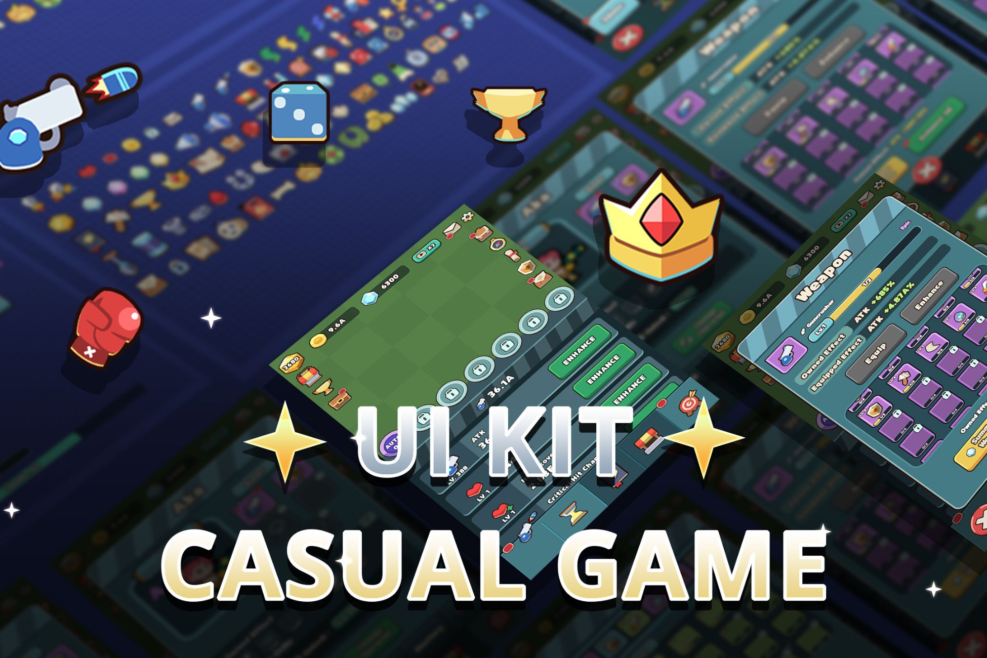 Casual Cute UI | 2D Icons | Unity Asset Store
