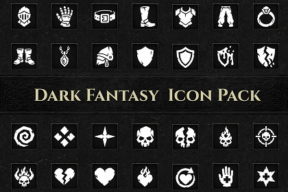 Dark Fantasy UI Icons