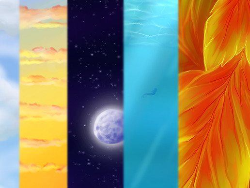 Background Design For Unity Hand Painted Background Pack | 2D 环境 | Unity Asset Store