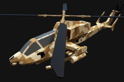RTS: Helicopter Low Poly