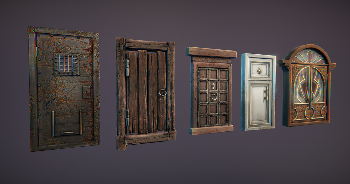 Doors pack | 3D Interior | Unity Asset Store