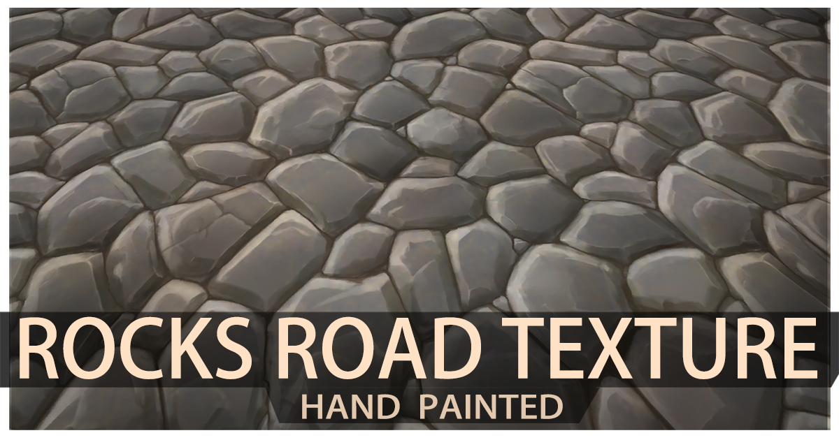 Hand Painted Rocks-Road Texture | 2D Textures & Materials | Unity Asset ...