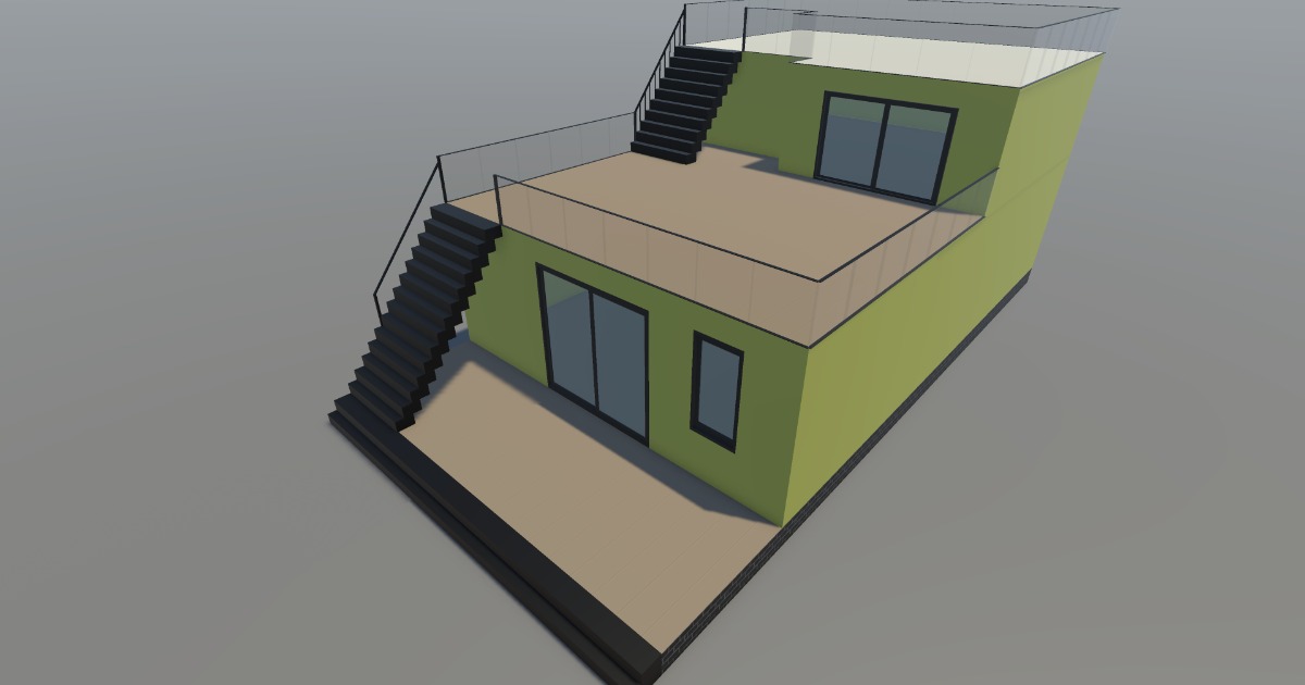 Modern Multi-Level Shop & Office Building