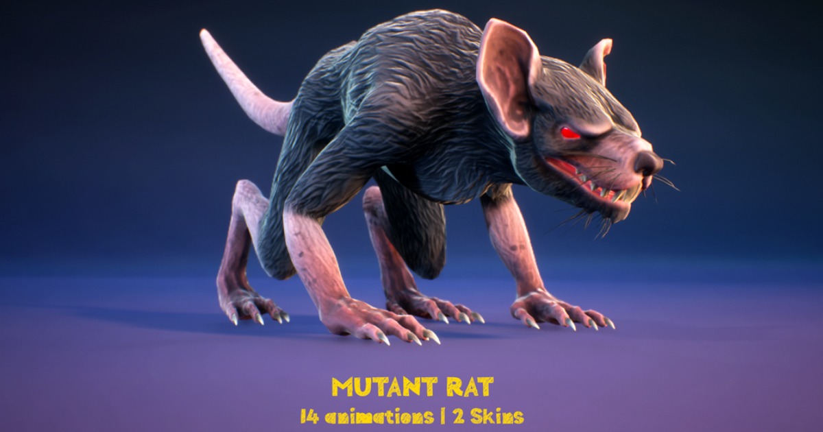 Dungeon mutant rat | 3D Creatures | Unity Asset Store