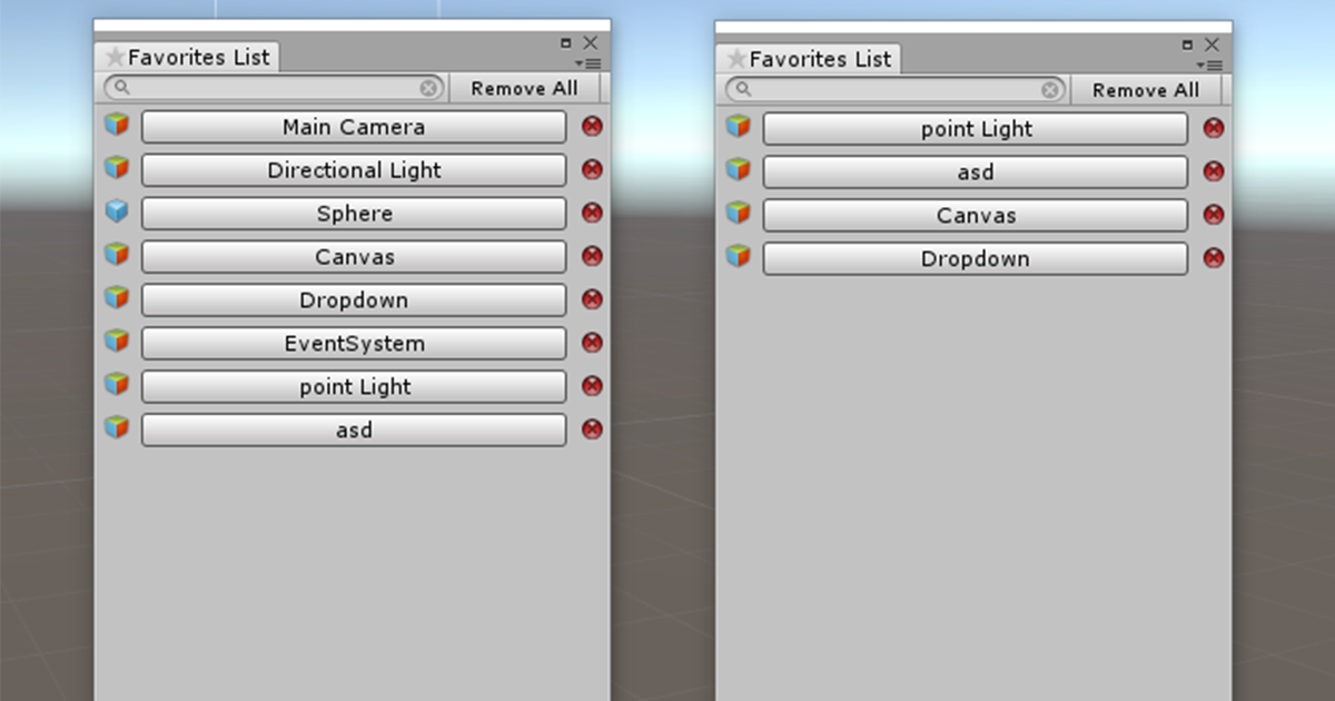 Favorites List | Utilities Tools | Unity Asset Store