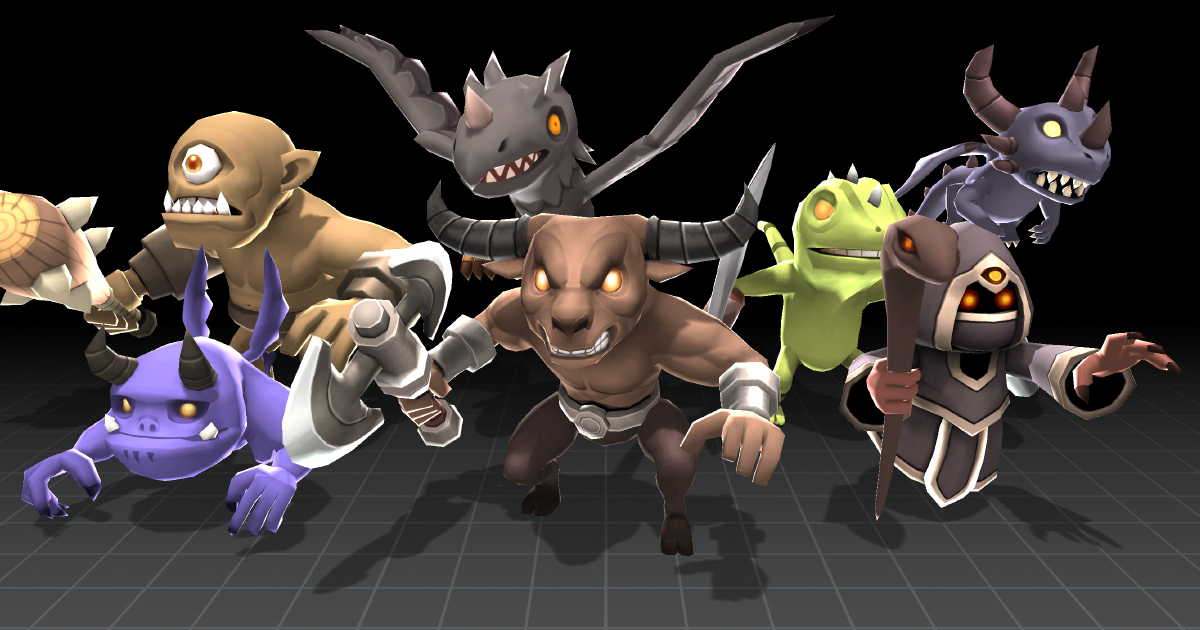 Minions Series - Monsterset 04 | 3D 생물 | Unity Asset Store