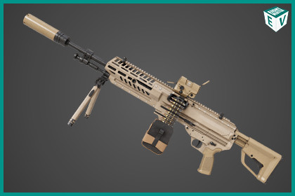 Machine Gun 14 Brown URP HDRP Textures