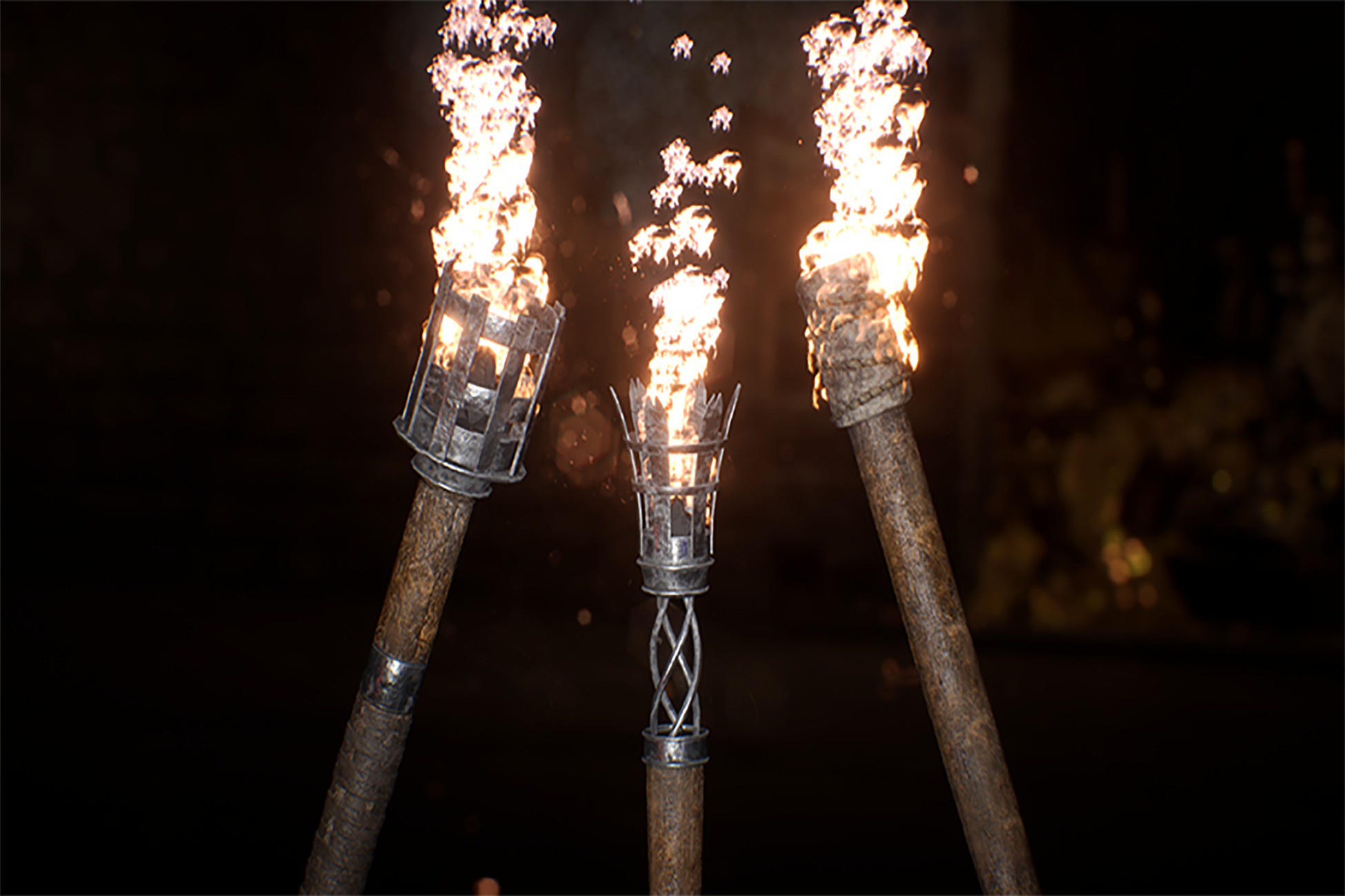 Torche On Medieval Torches / 25+ Variations | 3D Props | Unity Asset Store