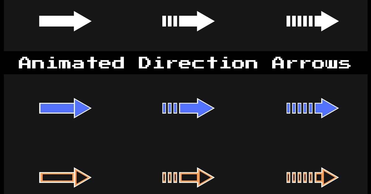 Unity Move Arrows Animated Direction Arrows (23.04.25) | 2D Textures & Materials | Unity ...