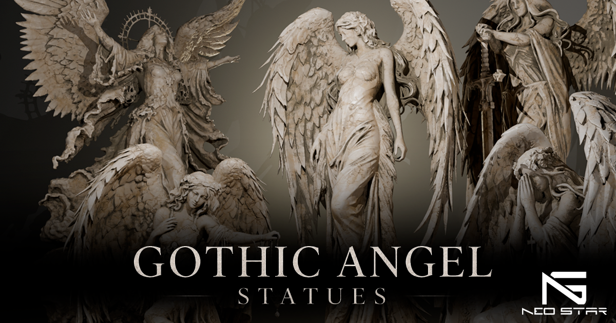 Angel Statues Pack