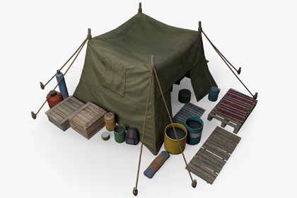 Post-Apocalyptic Survival Tent