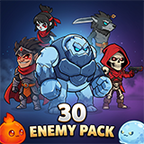 Ultimate Enemy Characters Bundle – 30 Animated Characters