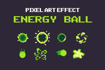 Energy Ball - Effect Pixel Art