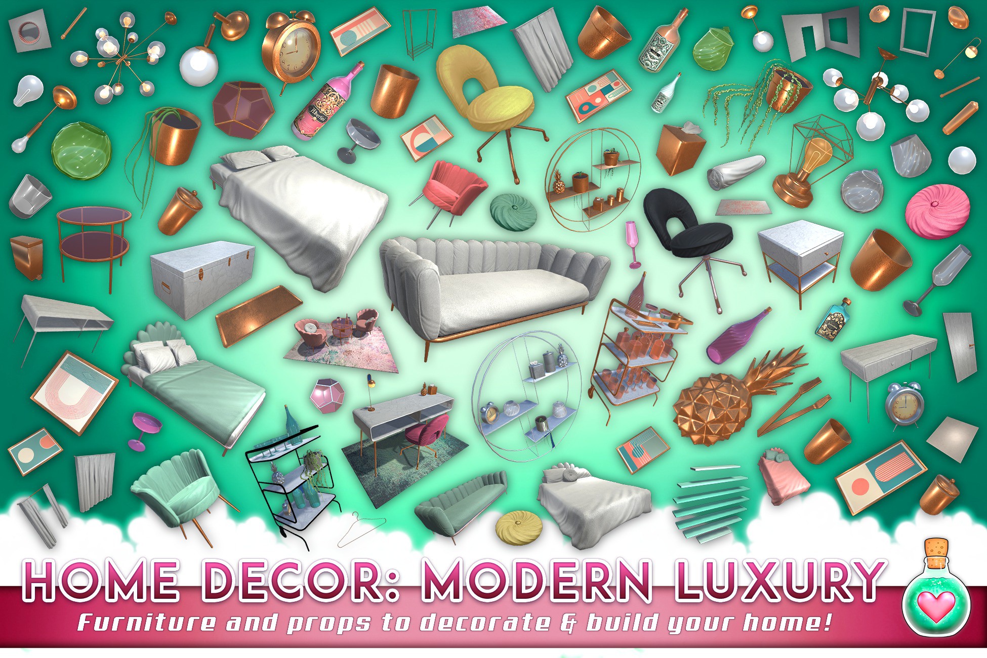 Home Decor - Modern Luxury | 3D Interior | Unity Asset Store