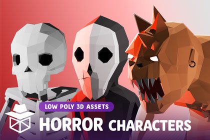 Low Poly Horror Characters Pack