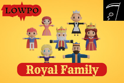 LOWPO: Royal Family – Stylized Low Poly Characters (URP)