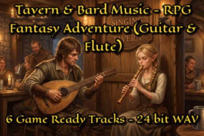 Tavern & Bard Music: RPG Fantasy Adventure (Guitar & Flute)