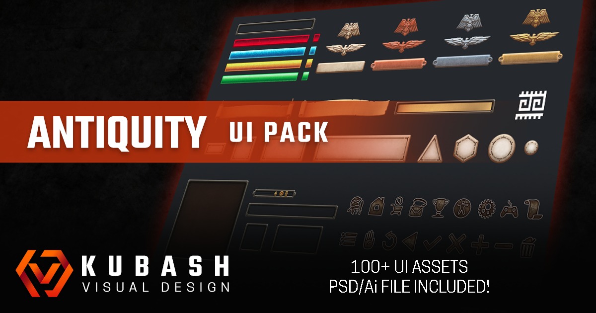 UI Pack - Antiquity | 2D Icons | Unity Asset Store