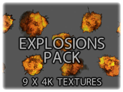 Animated Explosion Texture Pack | 2D Textures & Materials | Unity Asset ...