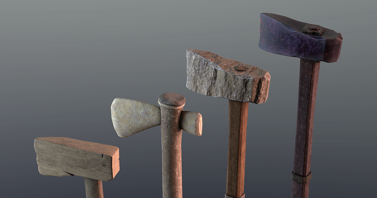 Axes PBR - Primitives | 3D 工具 | Unity Asset Store