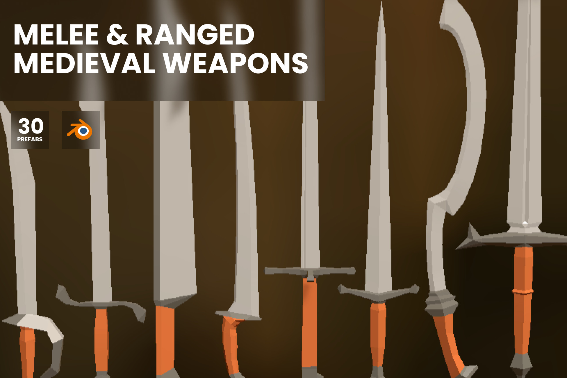 Low Poly Melee & Ranged Medieval Weapons | 3D Weapons | Unity Asset Store