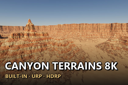 Procedural Canyon Terrains 8K
