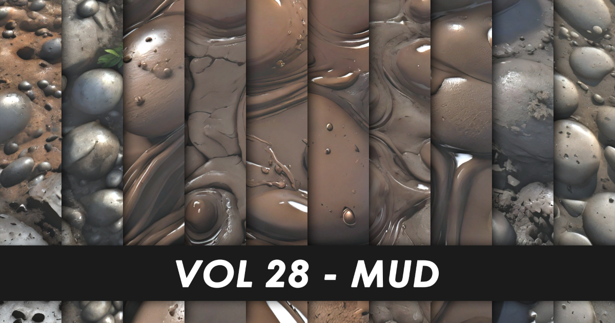 Realistic Textures - Vol 28 - Mud | 2D Textures & Materials | Unity ...