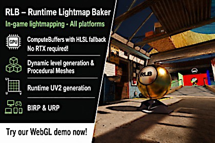 Runtime Lightmap Baker - 100% Realtime Light baking In-game!