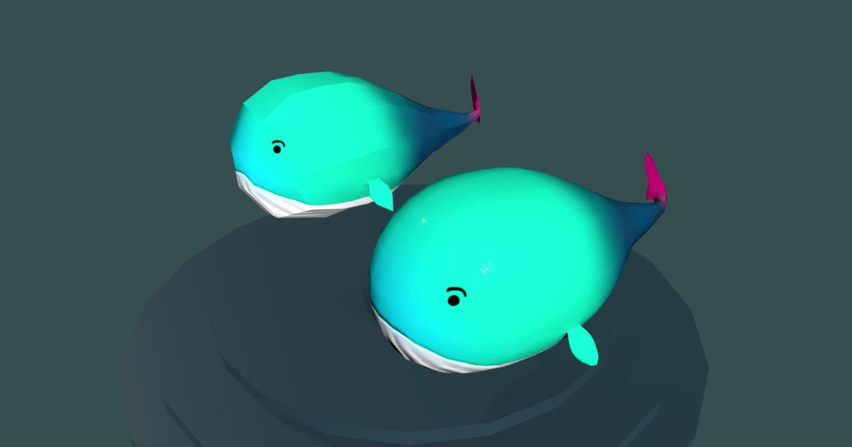 Unity Whale Cartoon Whale low poly | 캐릭터 | Unity Asset Store