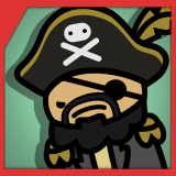 Simple 2D Cute Sea Pirate Characters