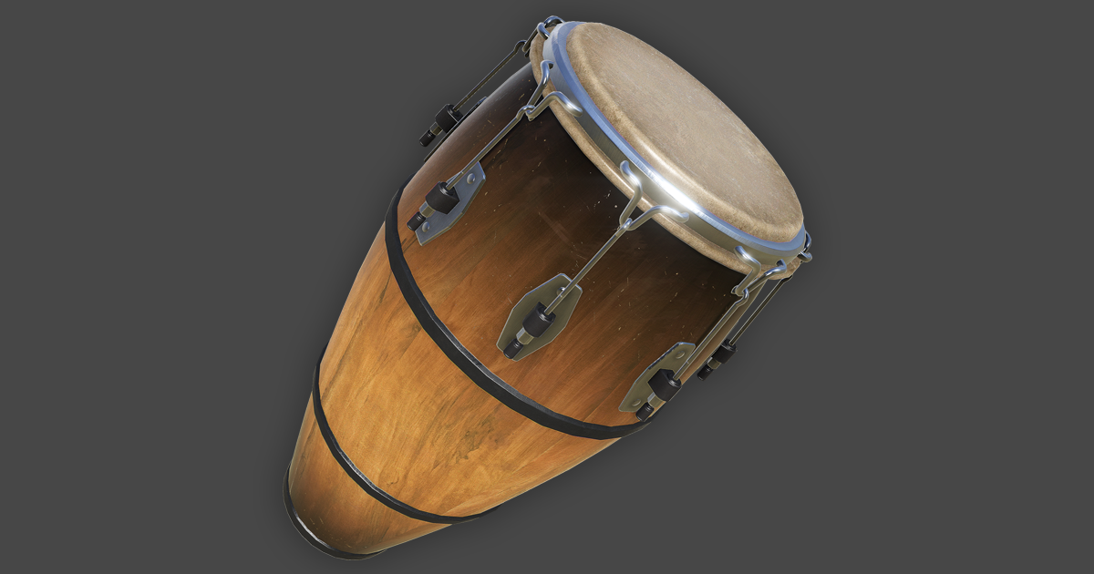 Conga Drum 3D 道具 Unity Asset Store