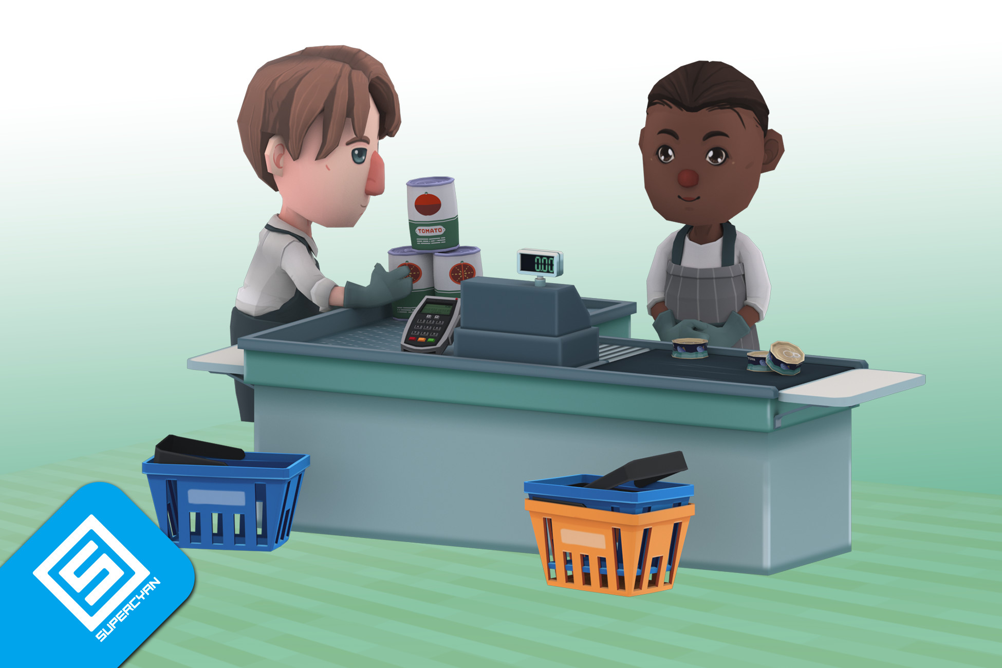 Character Pack: Retail Shop Workers | 3D 휴머노이드 | Unity Asset Store