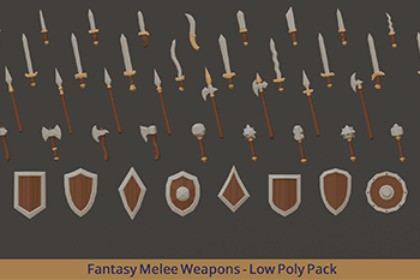 Fantasy Melee Weapons - Low Poly Pack