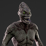 Reptile monster realistic