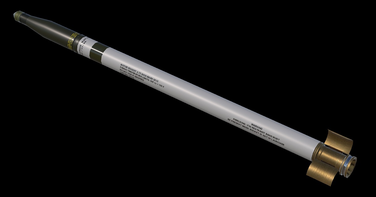 H70 Air-to-Ground Rocket | PBR | 3D Weapons | Unity Asset Store
