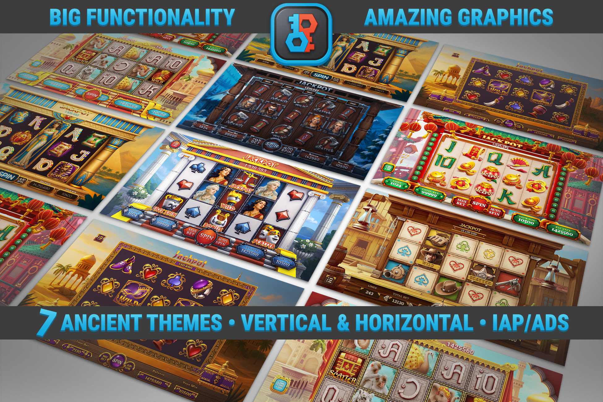 MK Slot Bundle • Ancient Civilizations Casino Template