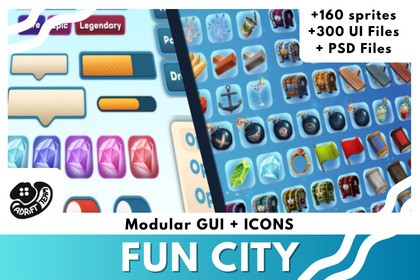 Fun City - Basic GUI & Icons Package
