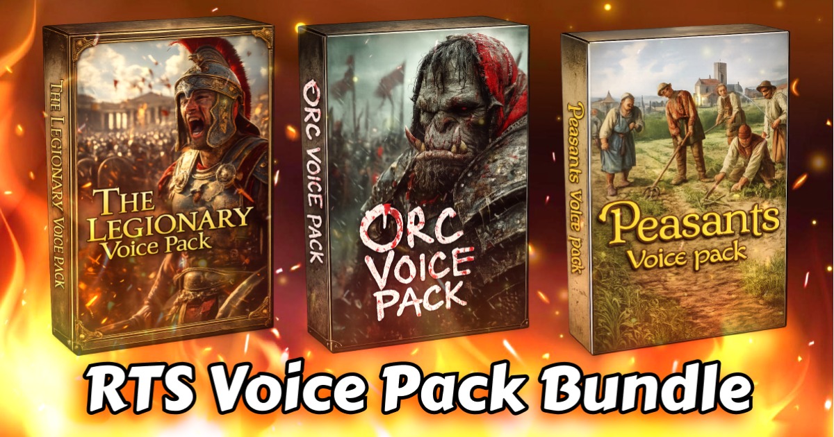 RTS Voice Pack Bundle — 3 Factions, 170+ Buildings, 1,300+ Voice Lines ...