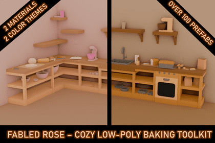 Fabled Rose - Cozy Lowpoly Baking - Toolkit