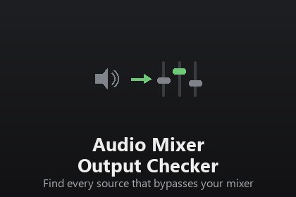 Audio Mixer Output Checker
