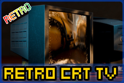 Retro CRT TV (1990s) - Low-Poly, Game-Ready, PBR, LoFi