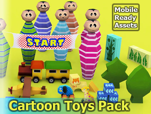 Cartoon Toys Pack | 3D Props | Unity Asset Store