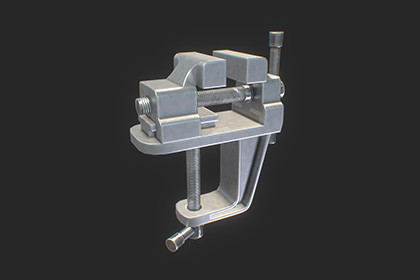 Bench Vise – Game-Ready 3D Model
