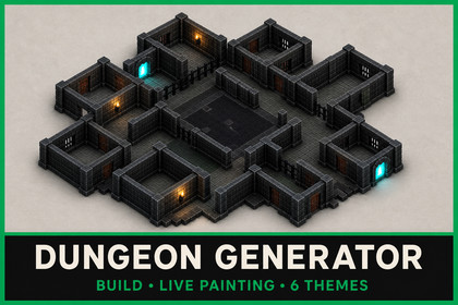 Dungeon Generator - WFC Level Builder, Live Painting & NavMesh