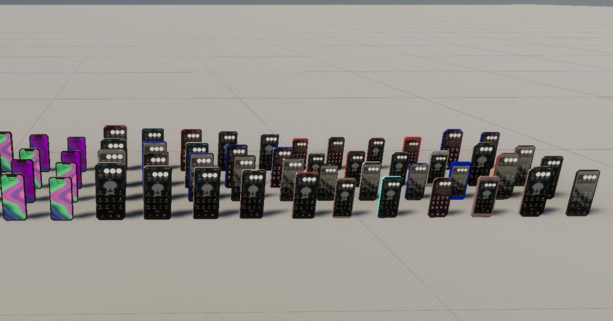 Unity Phone Models Mobile_Phones (2017-2023) | 3D Electronics | Unity Asset Store
