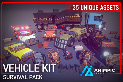 POLY - Survival Vehicles Kit (SRP, URP, HDRP)
